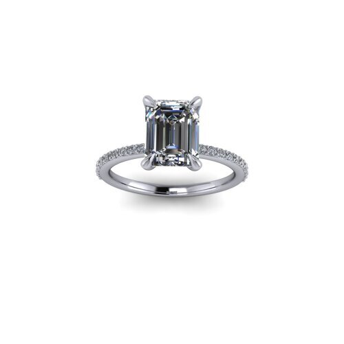 Emerald Cut Solitaire