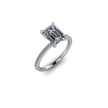 Emerald Cut Solitaire