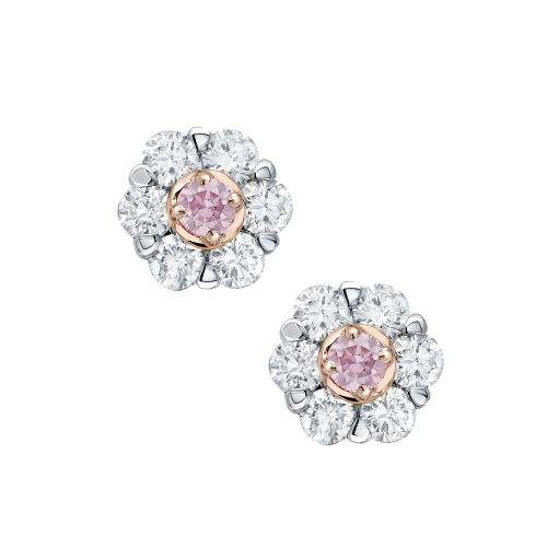 Pink Kimberley Peony Petite Earrings