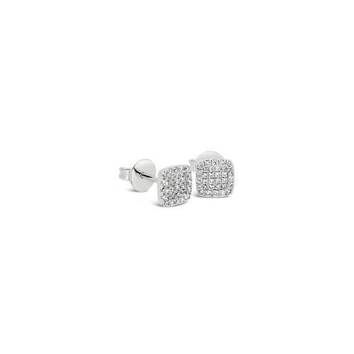 Square Cushion Diamond Earrings