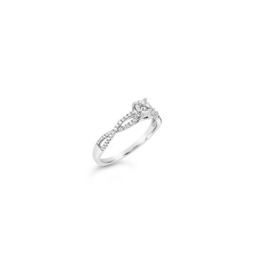 Infinite Twist Diamond band Ring